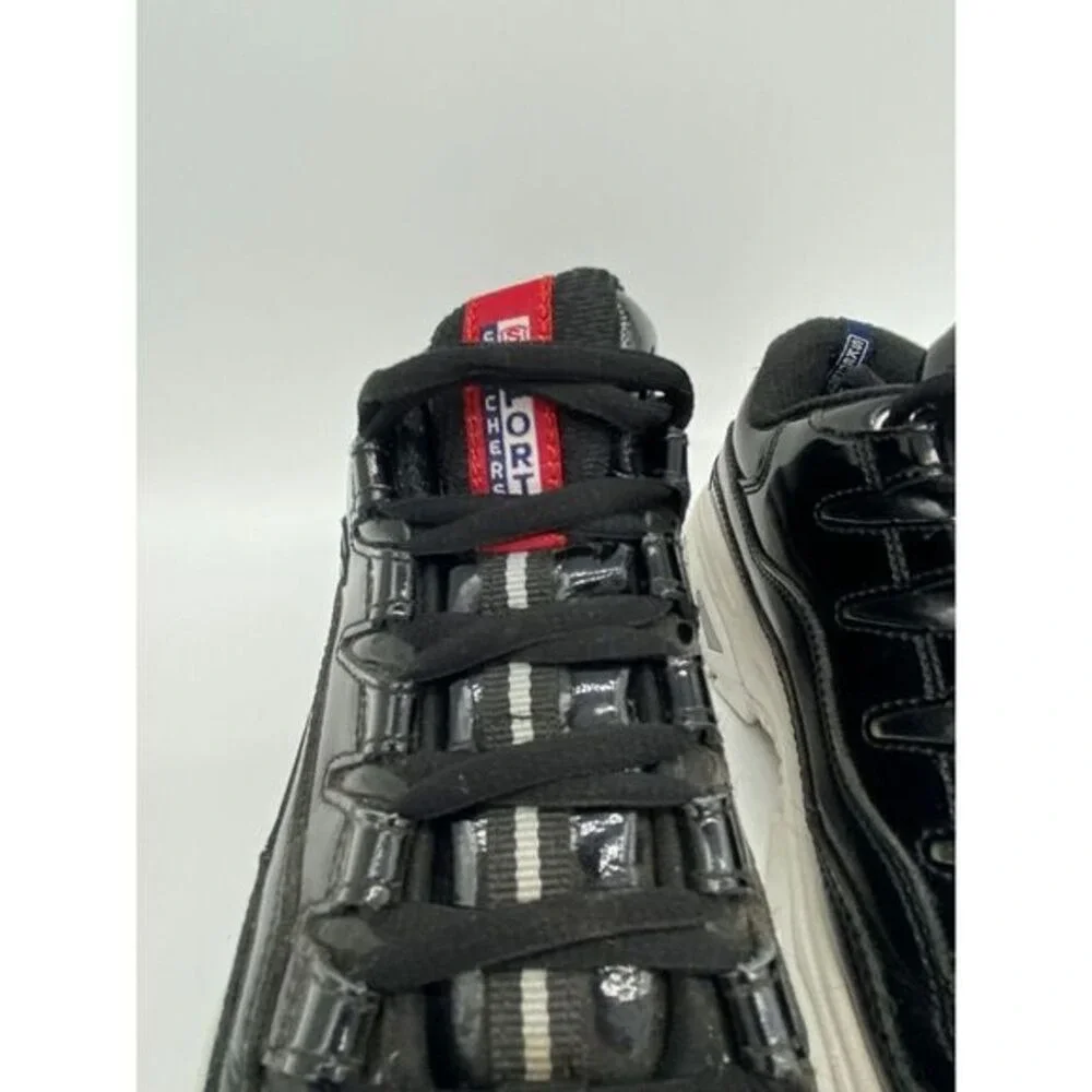 Skechers Shoes Womens 8.5 Black Leather Energy Thriller Knight Sneakers Ladies